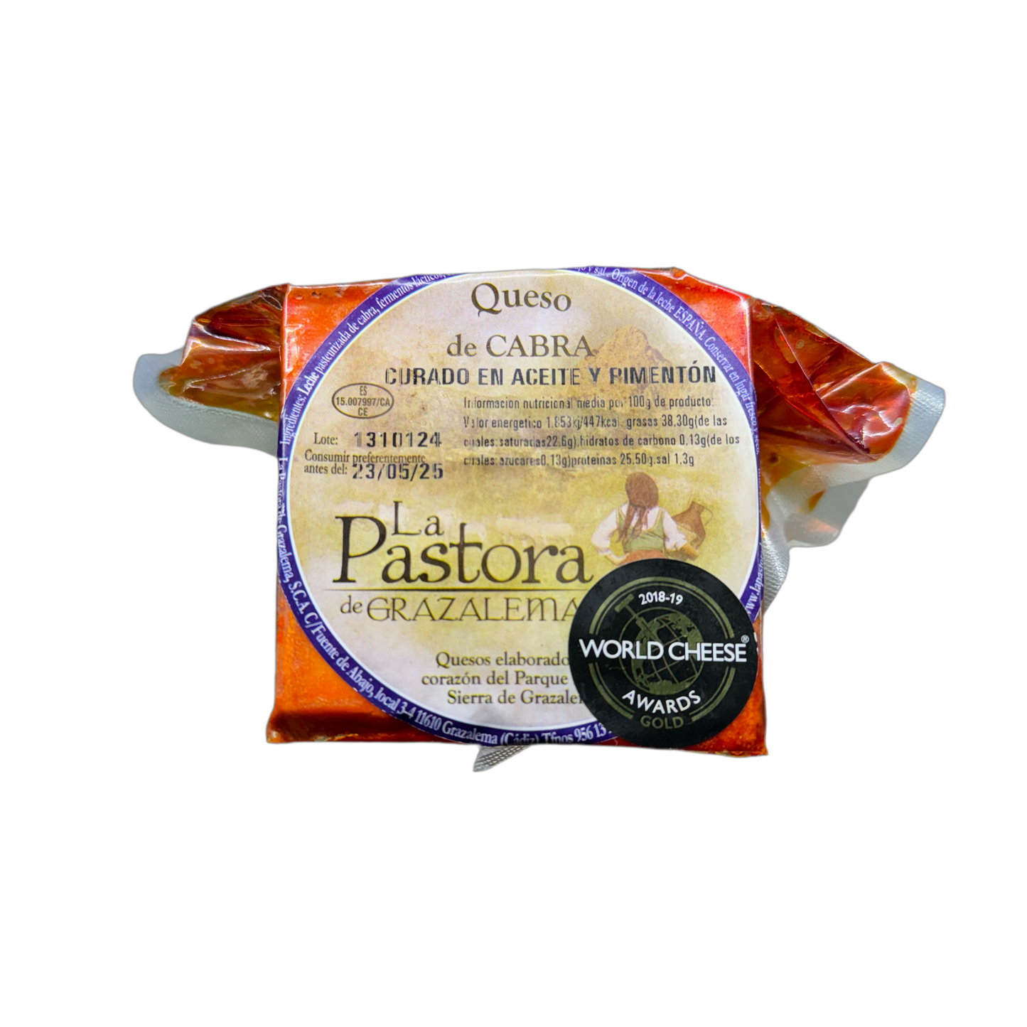 Queso de Cabra Curado en Aceite y Pimentón LA PASTORA