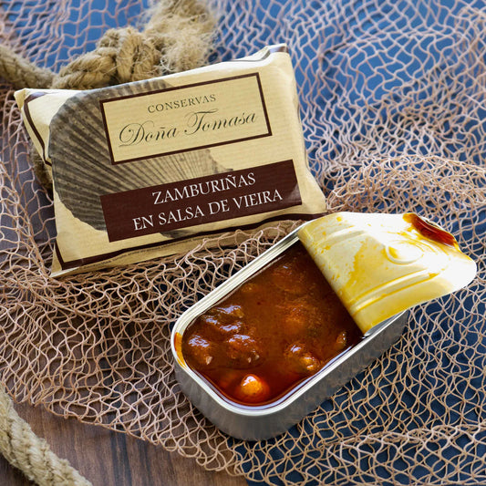 ZAMBURIÑAS EN SALSA DE VIEIRAS DOÑA TOMASA