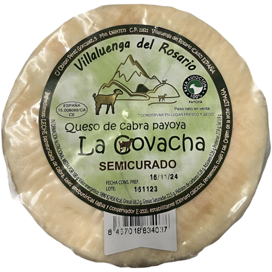 Queso Semicurado de Cabra Payoya La Covacha