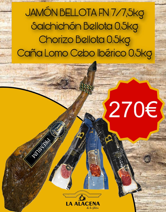 LOTE JAMÓN BELLOTA FN